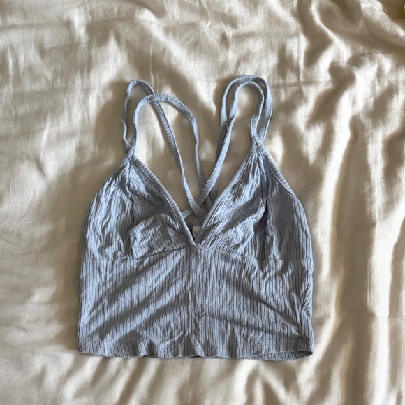 Destined Tops - Elegant Strappy Light Gray top